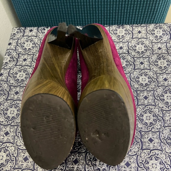 “Jessica Simpson Colie Cranberry Suede Heels - Size, Gently Used!” - Picture 7 of 8